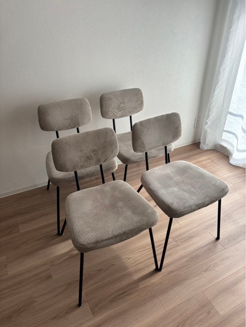 美品！！1脚RUMMY スチールチェア ダイニング チェア 椅子　ベージュ