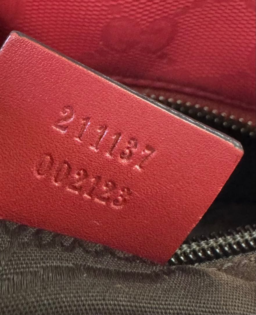 GUCCI グッチ インプリメ GGスプリーム トートバッグ　赤