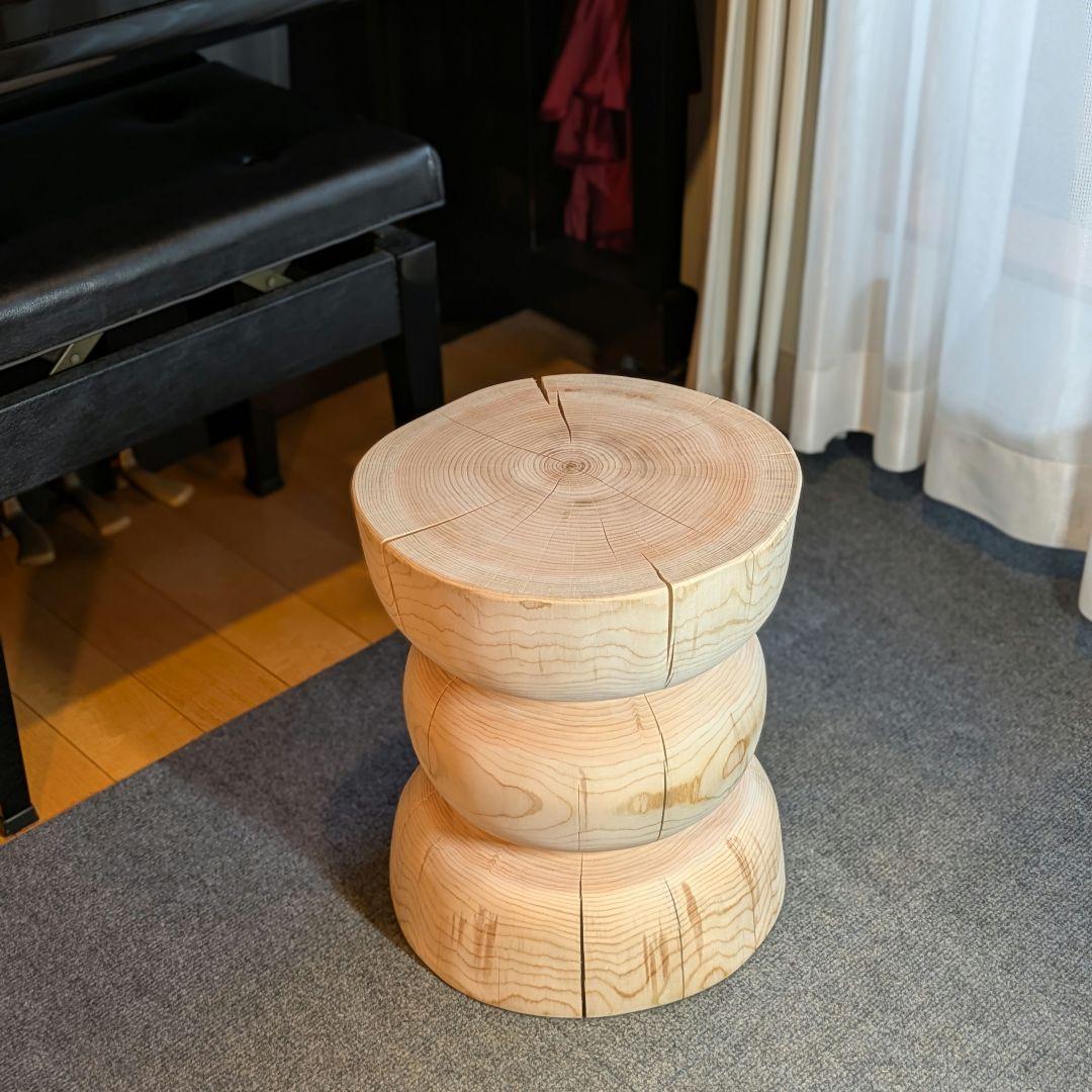 ☆pocky 様確専用　檜　切り株　丸太　椅子　スツール 高さ約40.5㎝