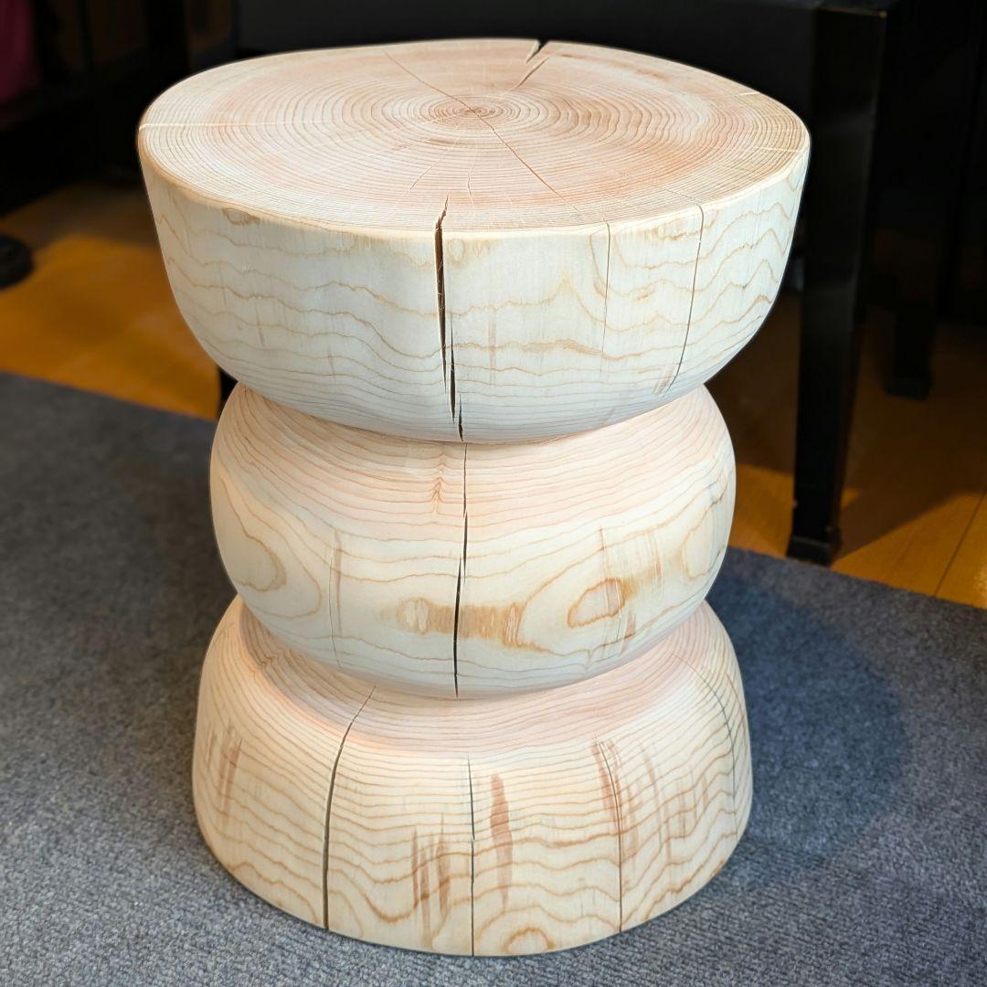 ☆pocky 様確専用　檜　切り株　丸太　椅子　スツール 高さ約40.5㎝