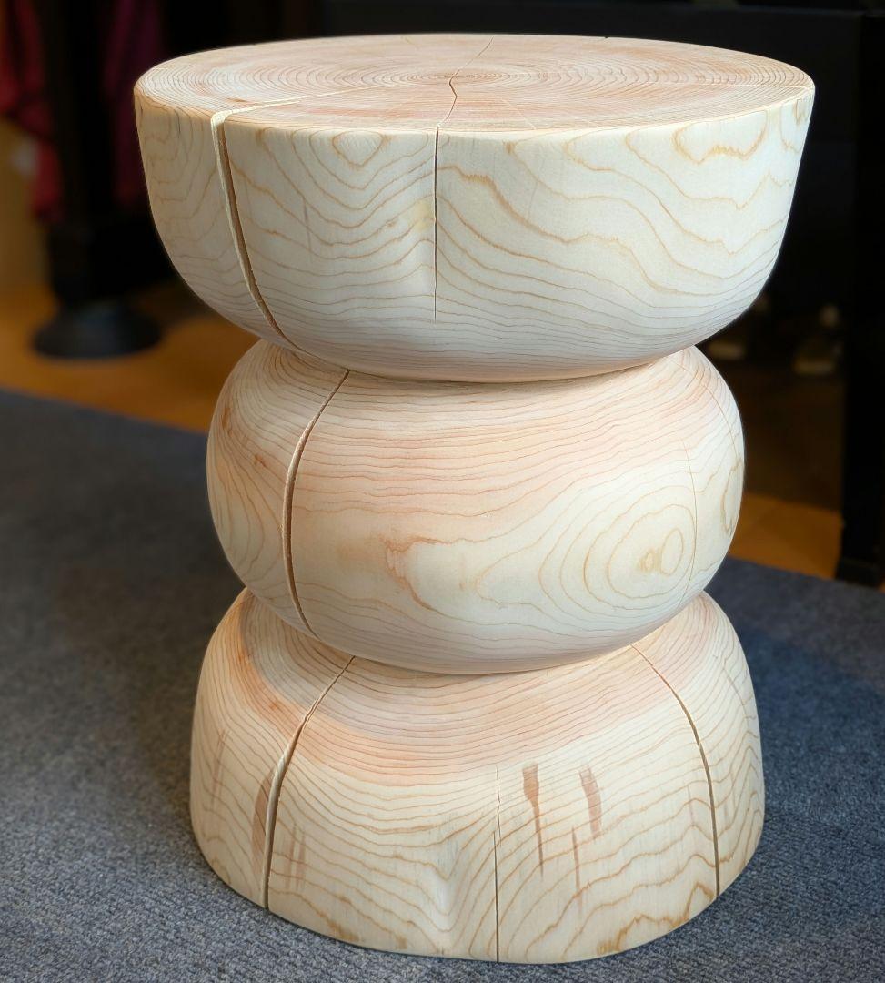 ☆pocky 様確専用　檜　切り株　丸太　椅子　スツール 高さ約40.5㎝