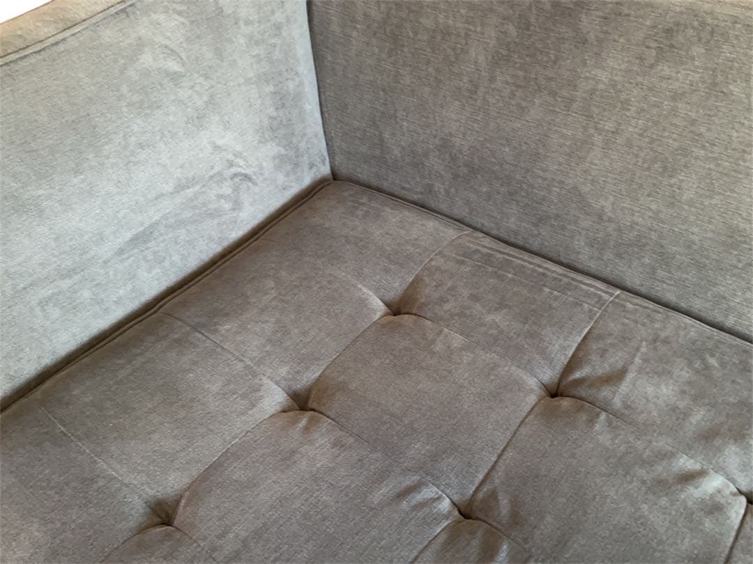 アシュレイ Ashley ブルーグレー　ソファ ３人がけクッション付き