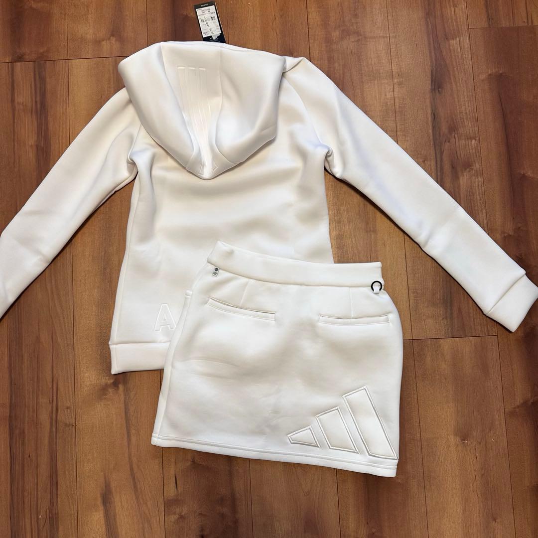 ダンボールニット　セットアップ　もちもち　ホワイト　サイズS 上下セット