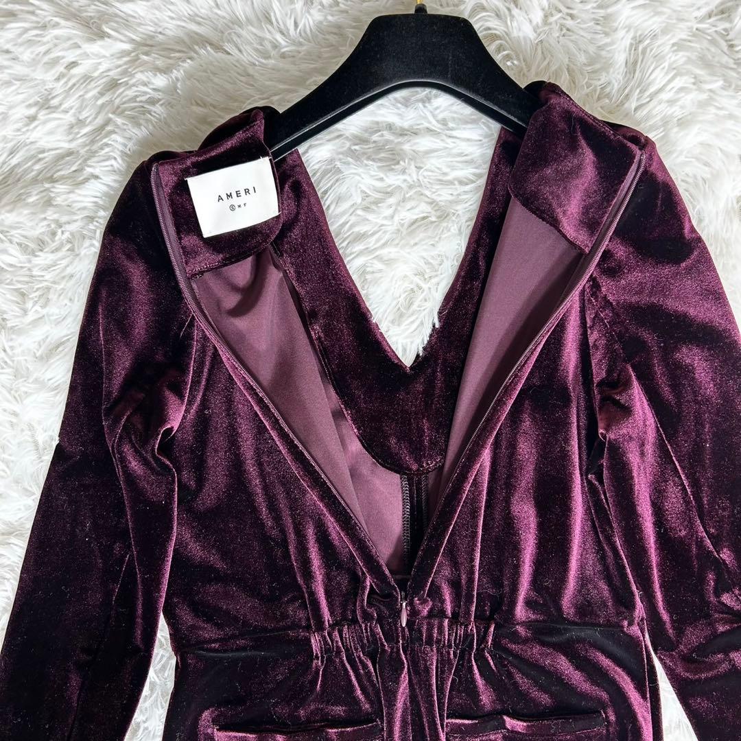極美品✨Ameri VELOUR ELEGANT ROMPERS S
