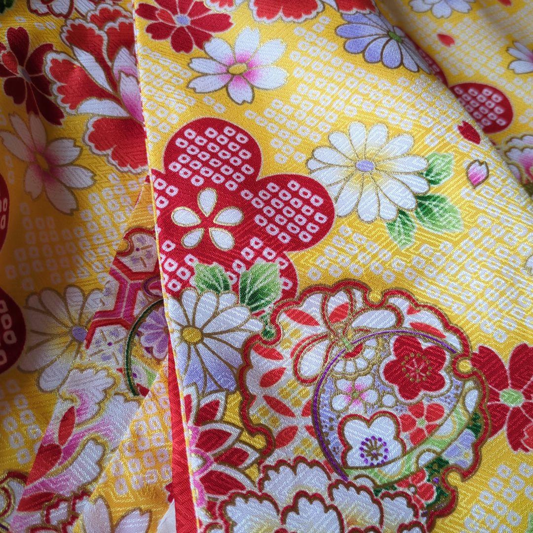 七五三用伝統着物 花柄