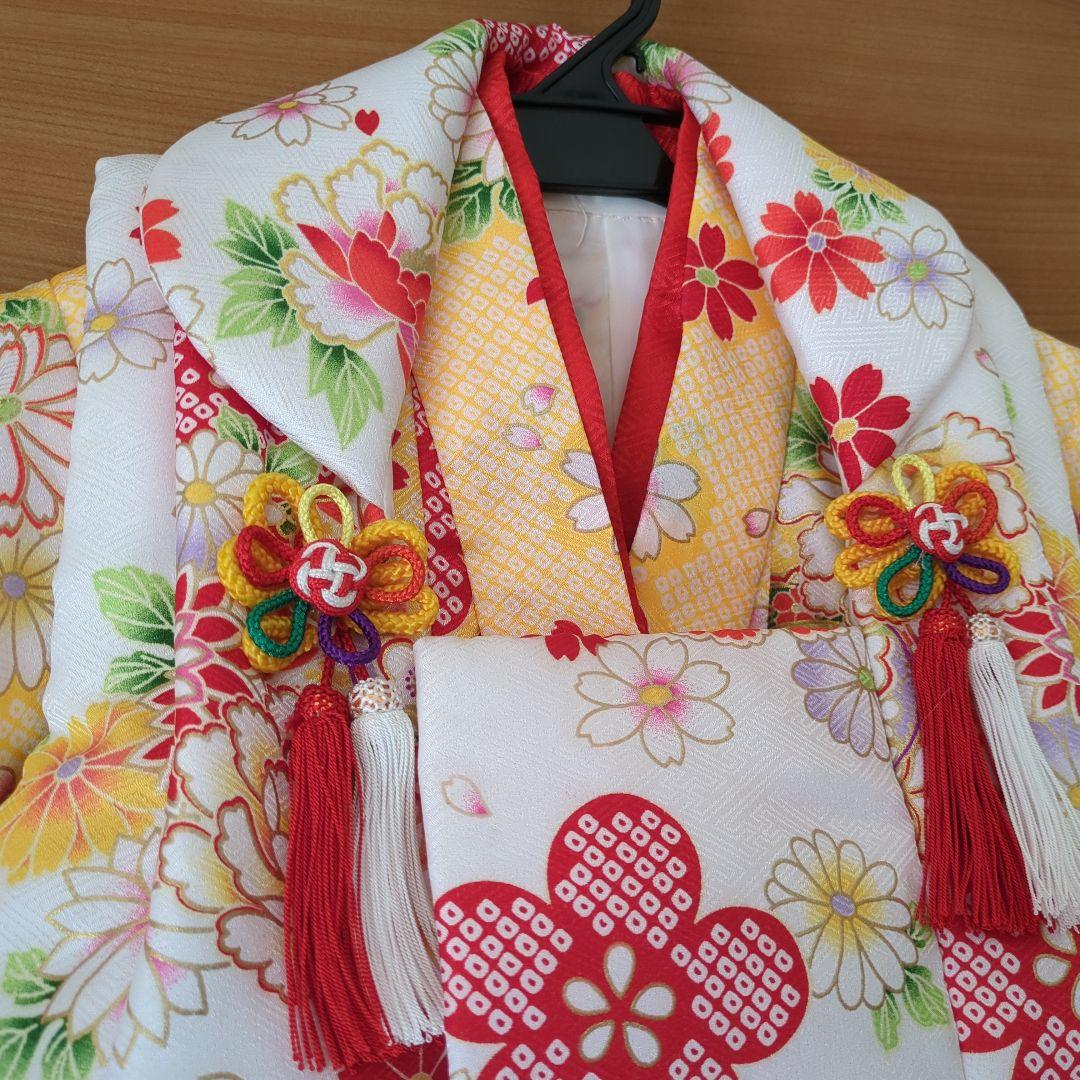 七五三用伝統着物 花柄