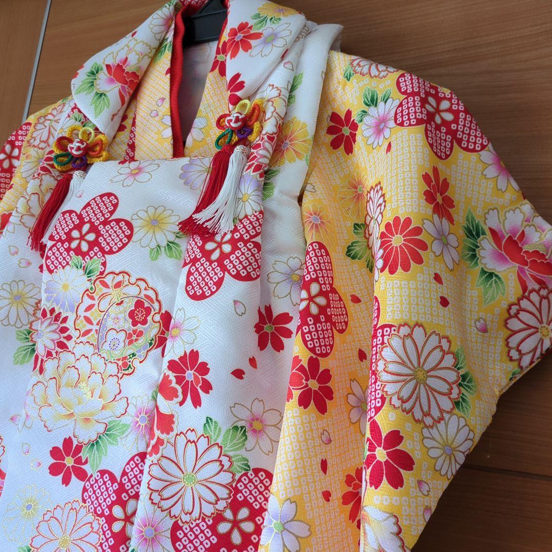 七五三用伝統着物 花柄