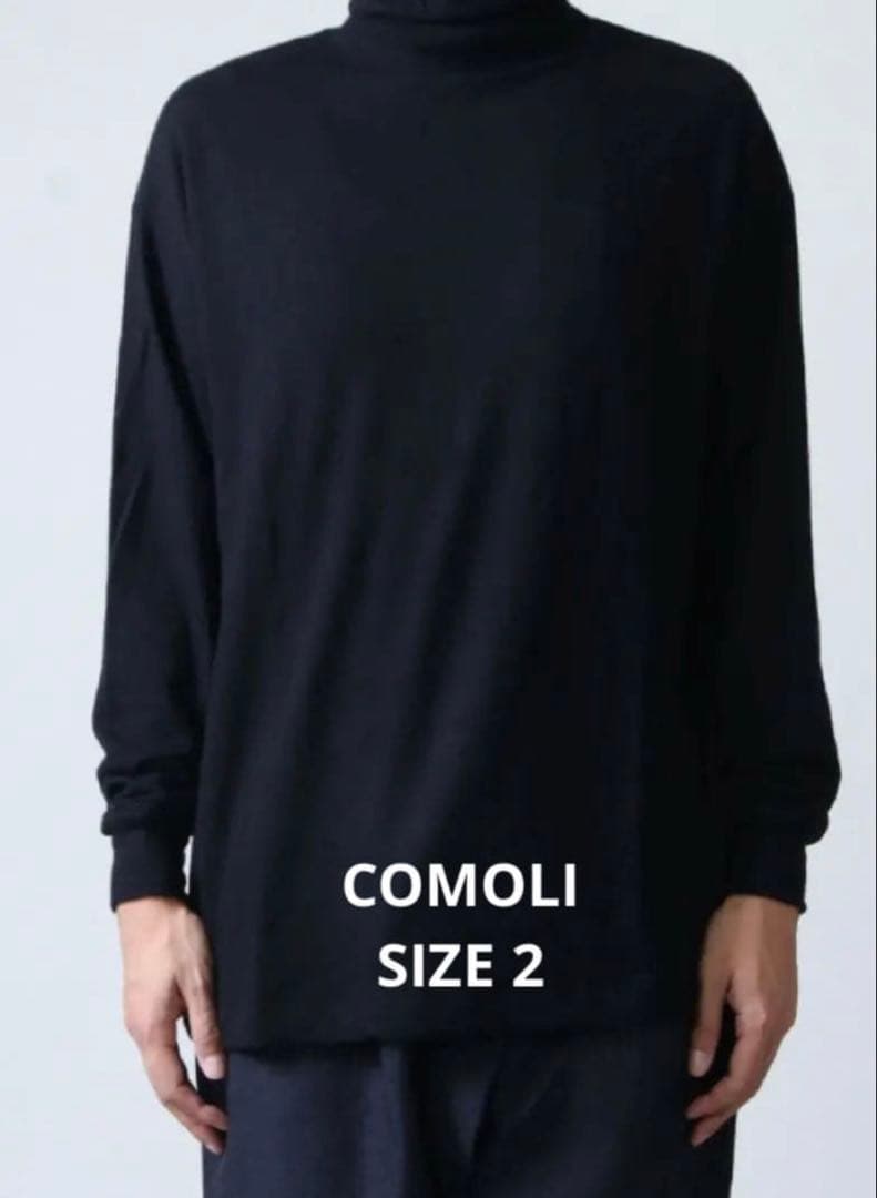 COMOLI (コモリ) ウール天竺 長袖タートルネック