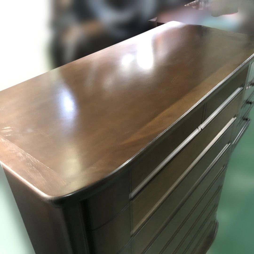 府中家具 チェスト 8段 天然木 タンス ウレタン樹脂塗装