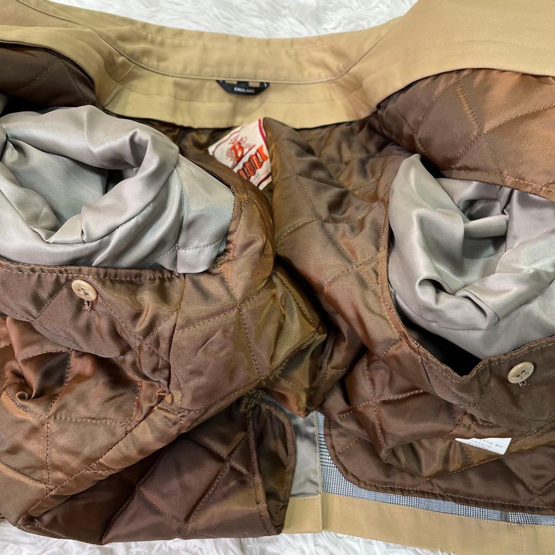 人気✨バラクータ　インナー付きステンカラーコート　ベージュ　M 2way