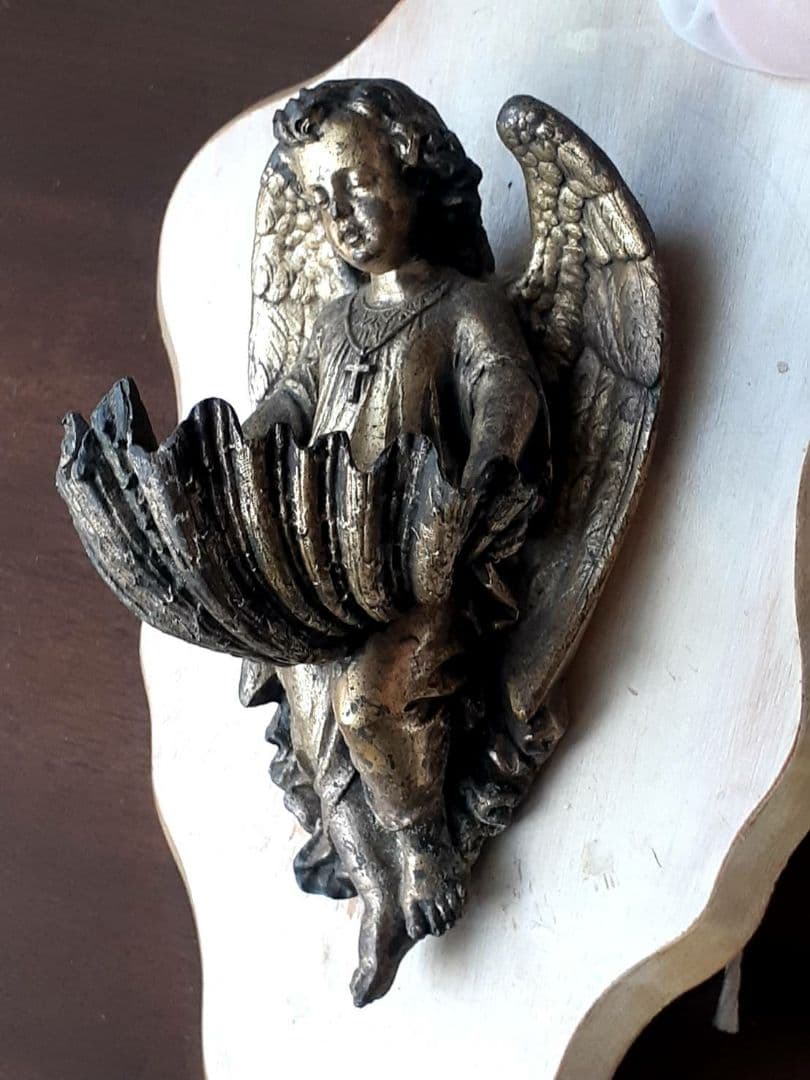 【値下げ】天使の聖水盤　フランスアンティーク