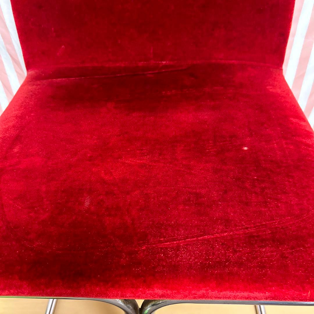 レトロ 喫茶店 ゲームセンター チェア ベロア調 椅子 【送料込】