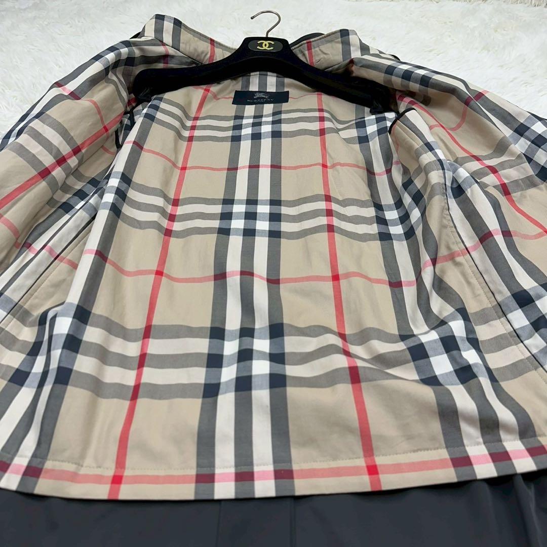 希少✨️バーバリーロンドン メガチェック スタンドカラーコートライナー付き M