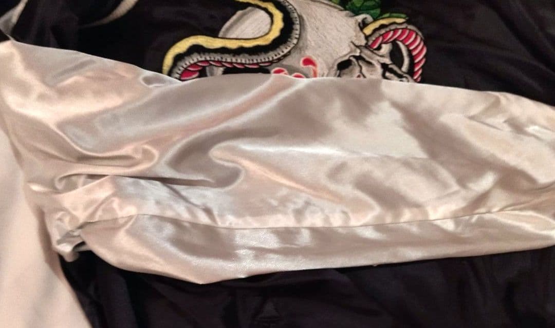 ひろ★stussy リバーシブル　スカル&スネーク スカジャン XL