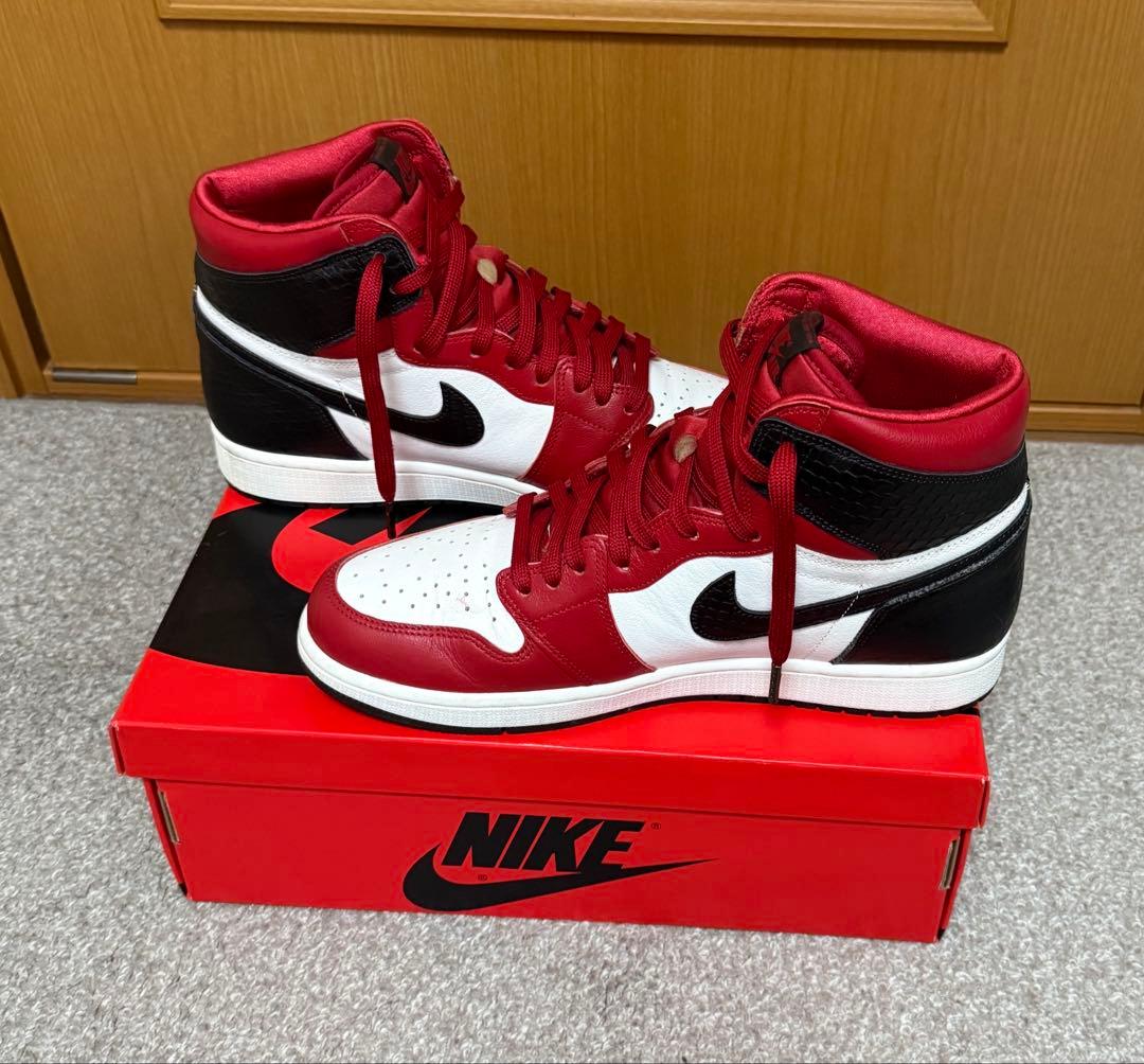 靴 Nike Air Jordan 1 High\"Satin Red\" 28.5cm