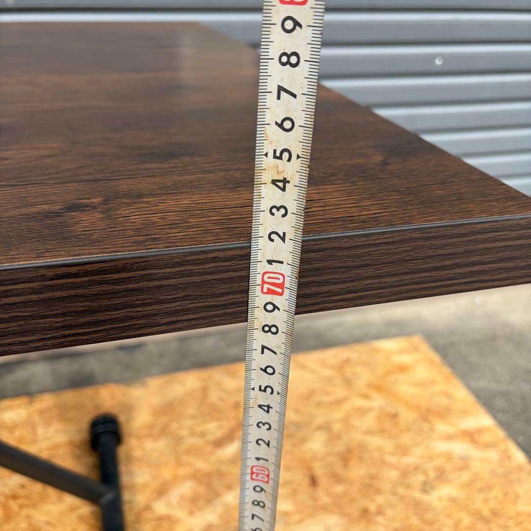 【無段階高さ調節・ローテーブル・ダイニングテーブル・キャスター付き】