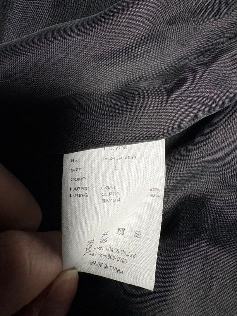 ジャケット・アウター LIDNM GOAT LEATHER TECH BLOUSON