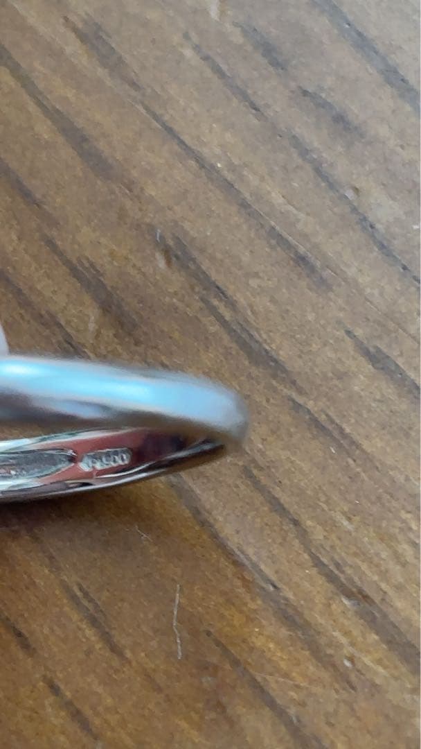 PT900 ブルー色石リング　9-11号