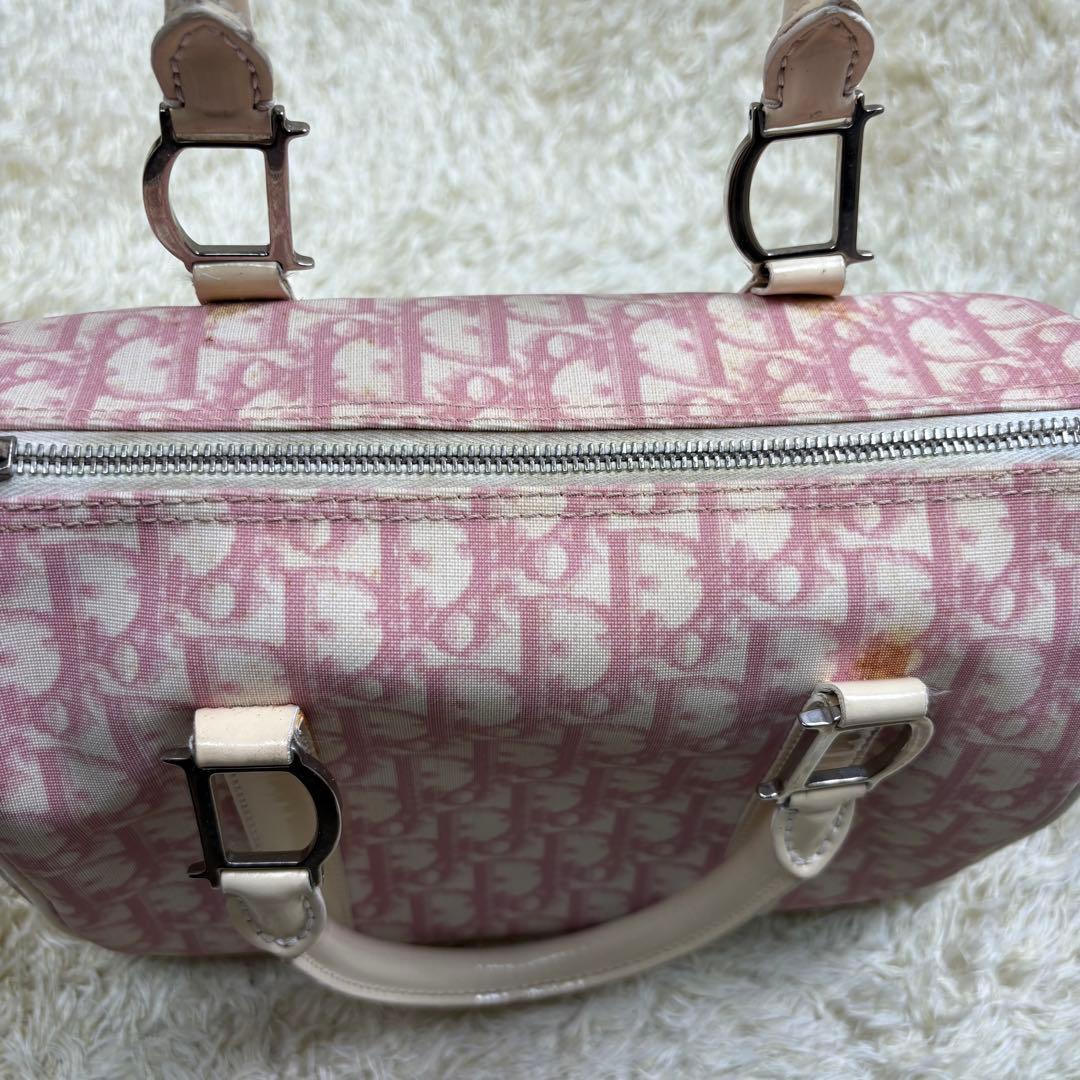 Dior トロッター　ミニボストン　pvcレザー 鍵カデナ付き