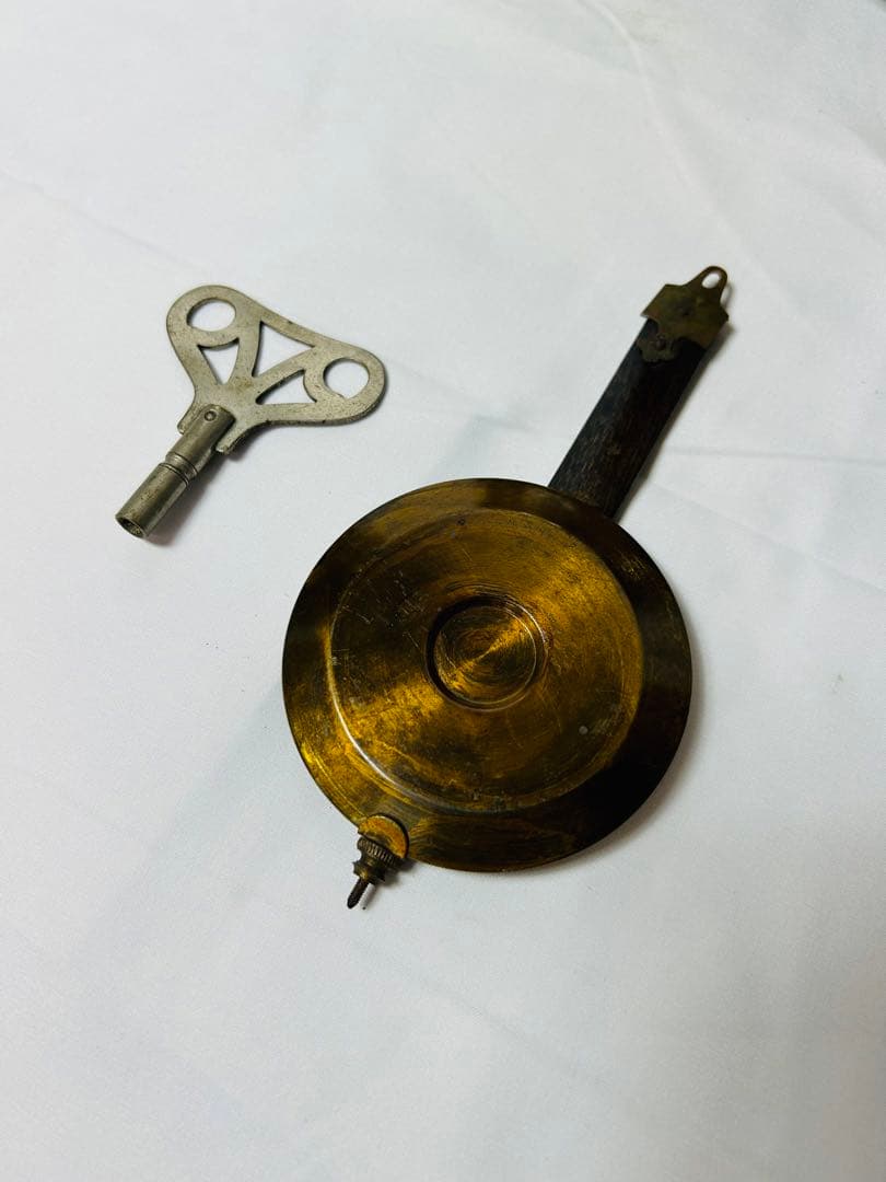 TUKYO 舘本時計 ボンボン時計 レトロ掛け時計 桃 柴