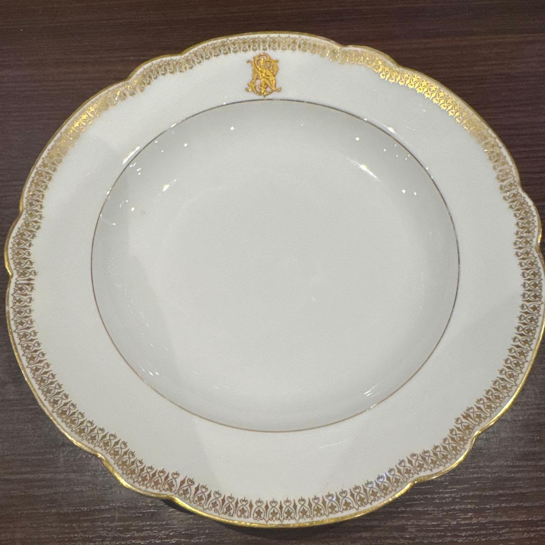 Pillivuyt 金縁皿 1887年製　　3枚セット