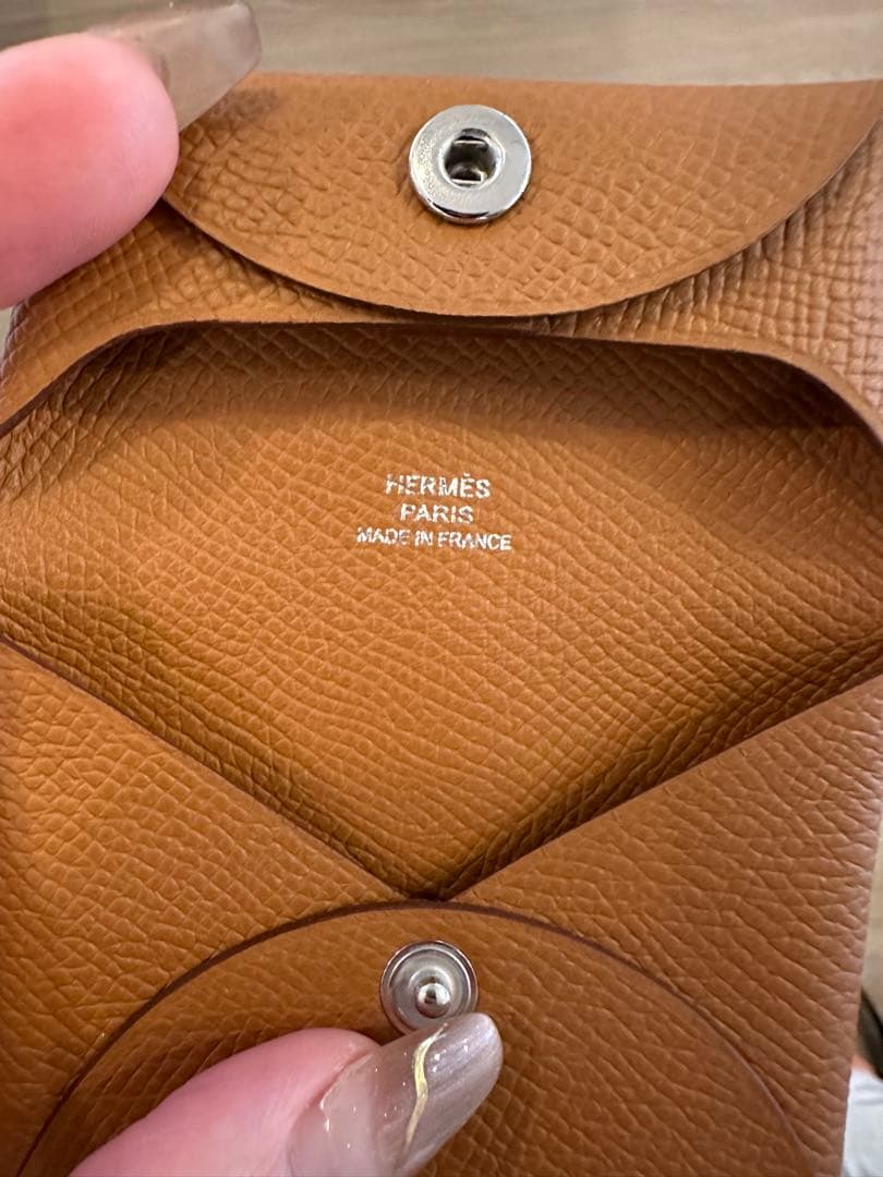 新品未使用 エルメス　バスティア　小銭入れ　ケース　ゴールド