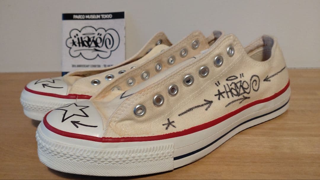 【超貴重】エリック・ヘイズ 直筆アート入り 米国製コンバース