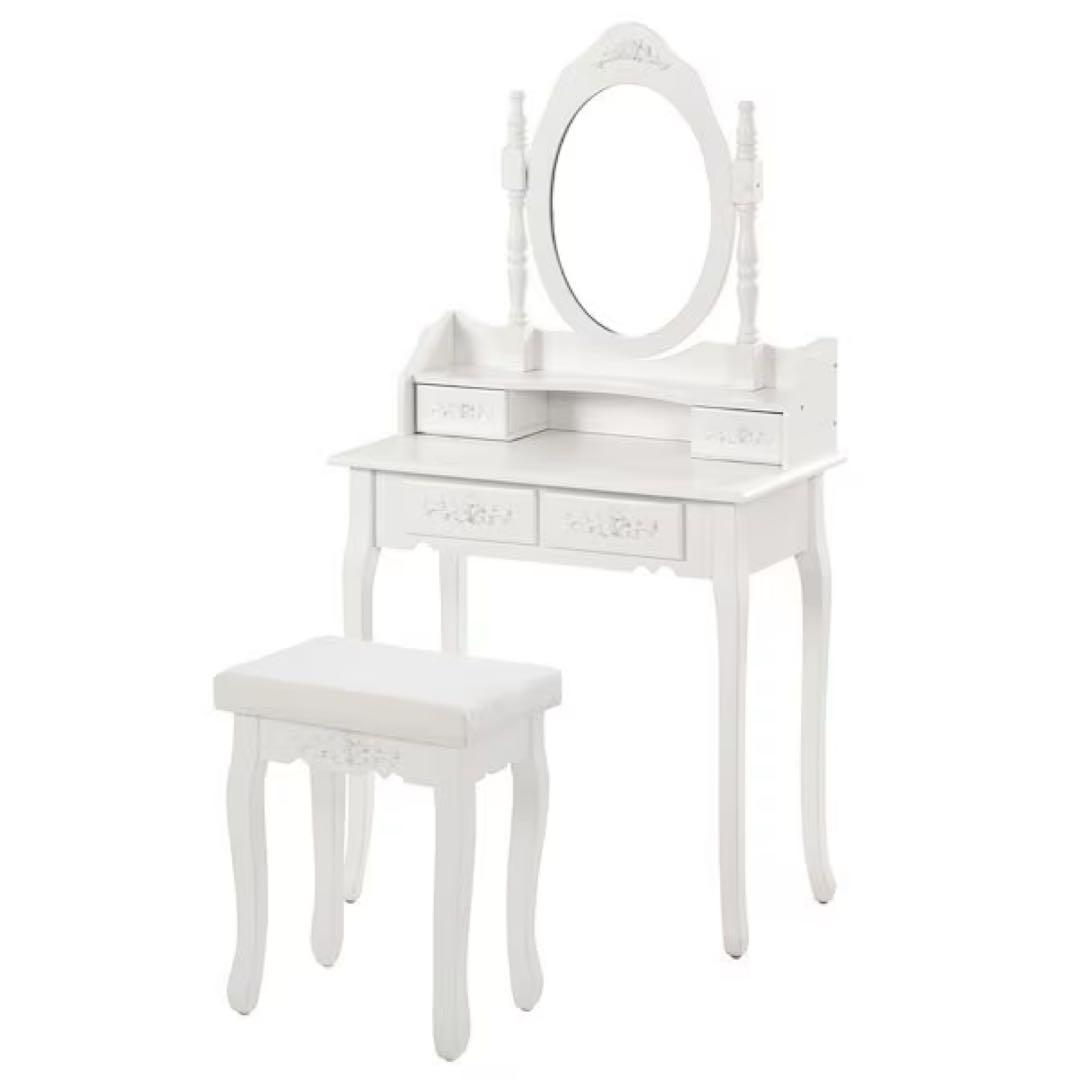 姫系 ドレッサー ホワイト