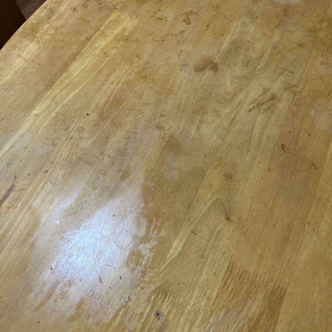 木製シンプル長方形ダイニングテーブル約80×134cm