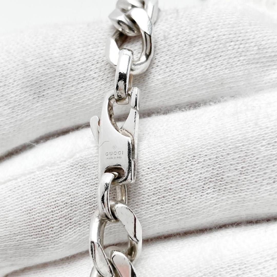 18 グッチ GUCCI 925 ブレスレット シルバー 喜平チェーンOT576