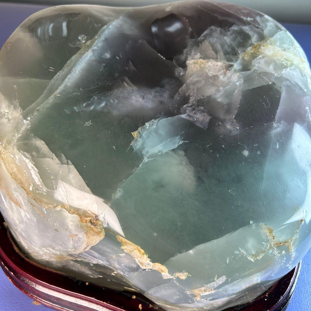 特大　最高の癒し.グリーンフローライト １４kg原石(購入者特典有り)