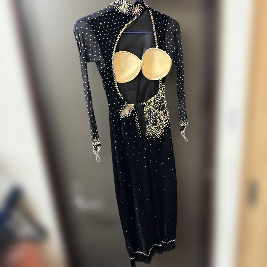 【サイズ不明】社交ダンス　ドレス　パーティ　黒