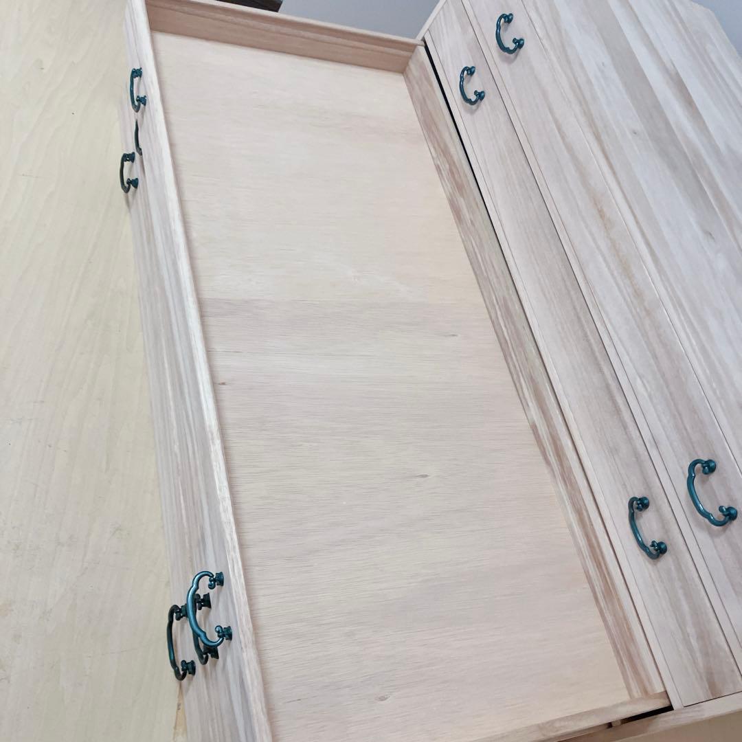 桐箪笥　桐タンス 5段　着物たんす　和装　収納　幅95×高さ43×奥行き44cm