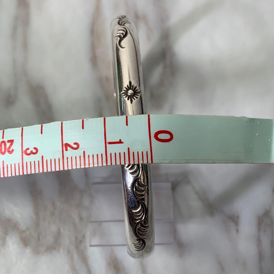 ARIZONA FREEDOM バングル シルバー925 甲丸 太陽神 唐草柄