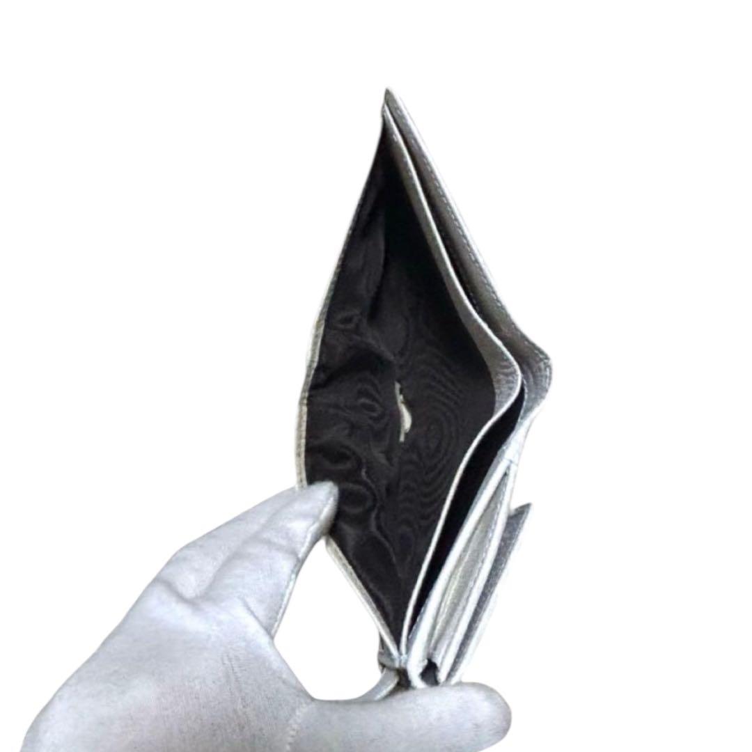 グッチ　折り財布　GGキャンバス　ベージュ　プリンシー　リボン　シェリーライン