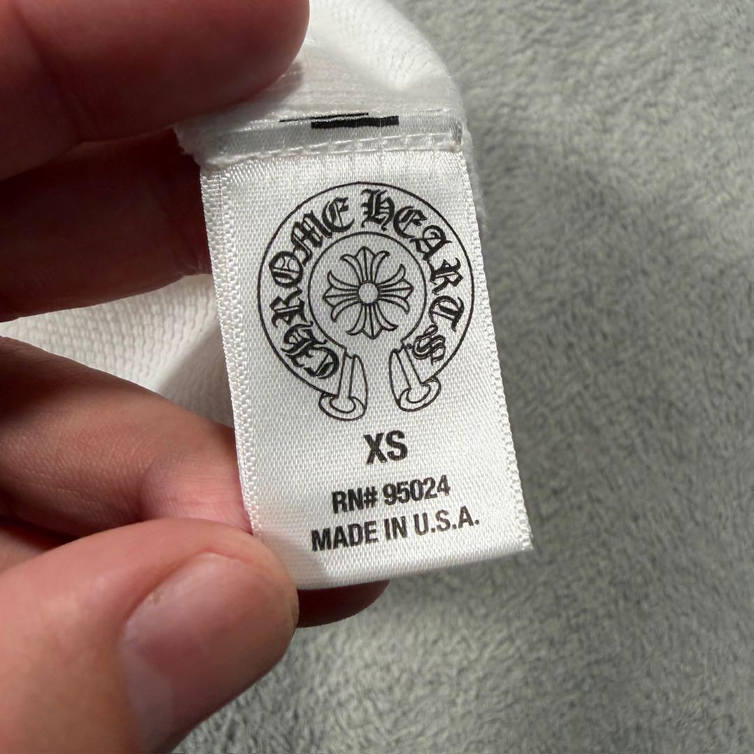 クロムハーツ　サーマルロンT 長袖Tシャツ ホワイト XS