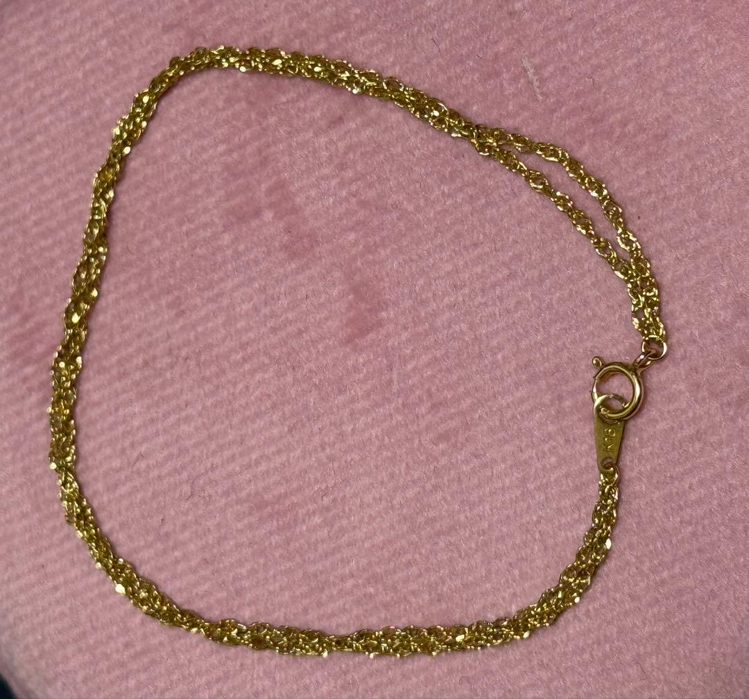 18k ブレスレット　約18cm