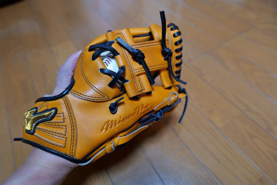 Mizuno Pro 　ミズノプロ　軟式グローブ オレンジ　内野手用　オーダー