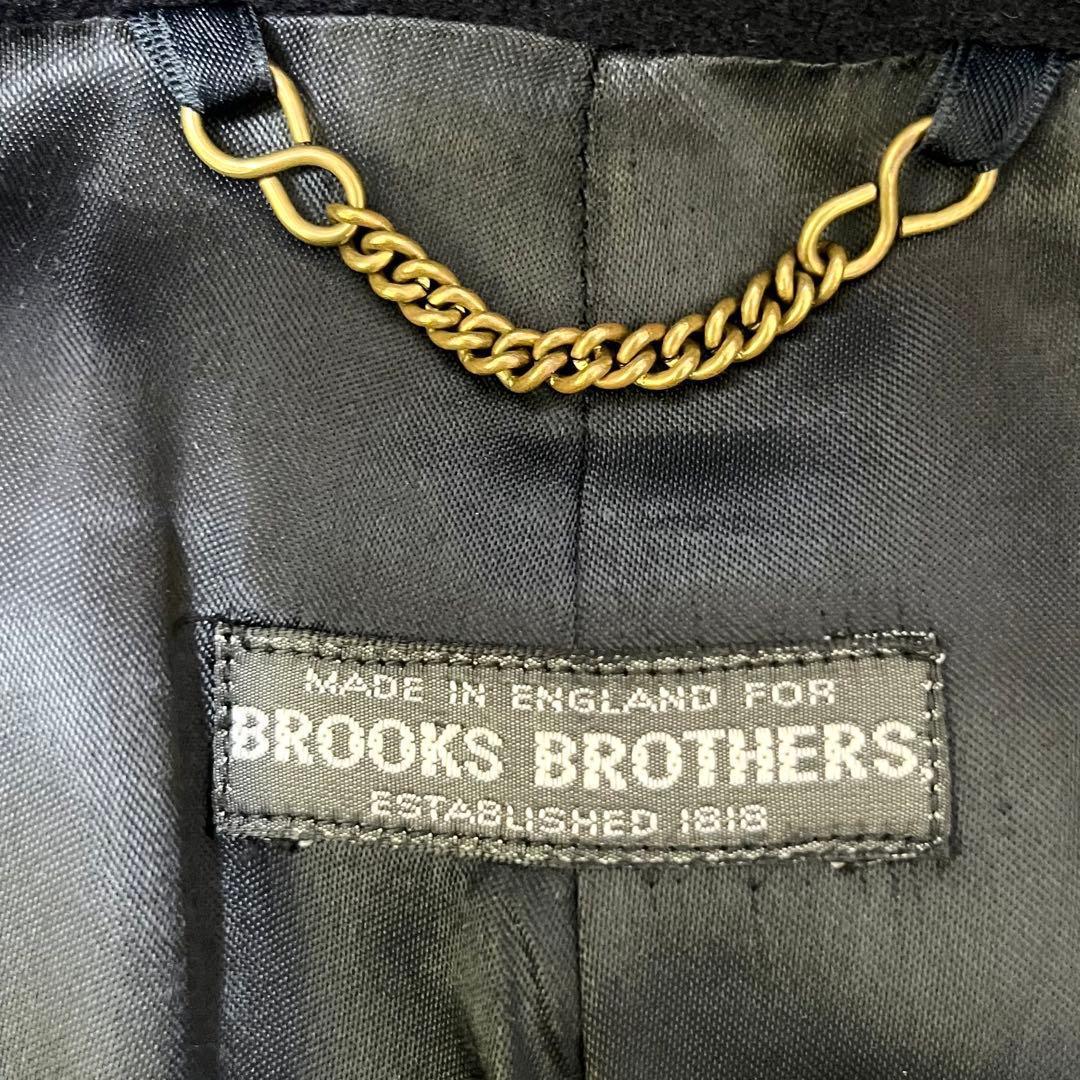 べじーた様英国製 ブルックスブラザーズ 比翼 ロング ステンカラーコート