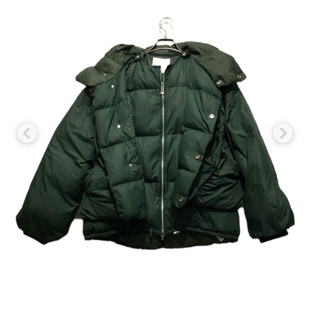 un3d ギャザー入りダウンジャケット