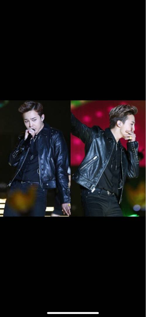 サンローラン　シングルライダース　レザージャケット 46 G-DRAGON着用