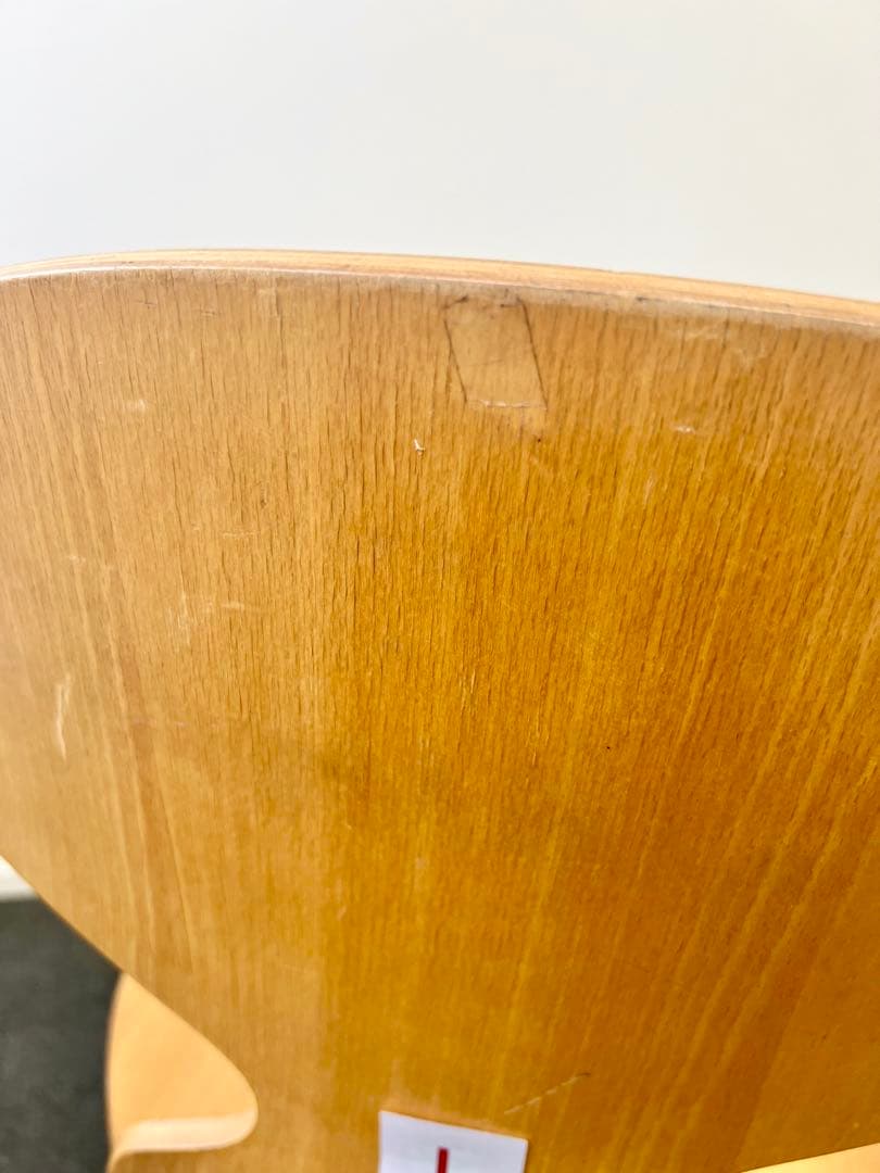 アルネヤコブセンアントチェア パーツ不足1脚 ブランドシール有り【管理番号:L】