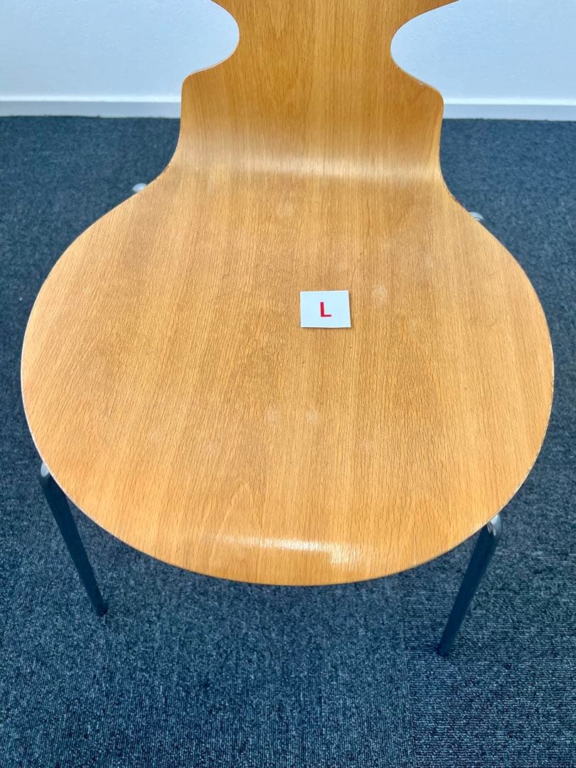 アルネヤコブセンアントチェア パーツ不足1脚 ブランドシール有り【管理番号:L】
