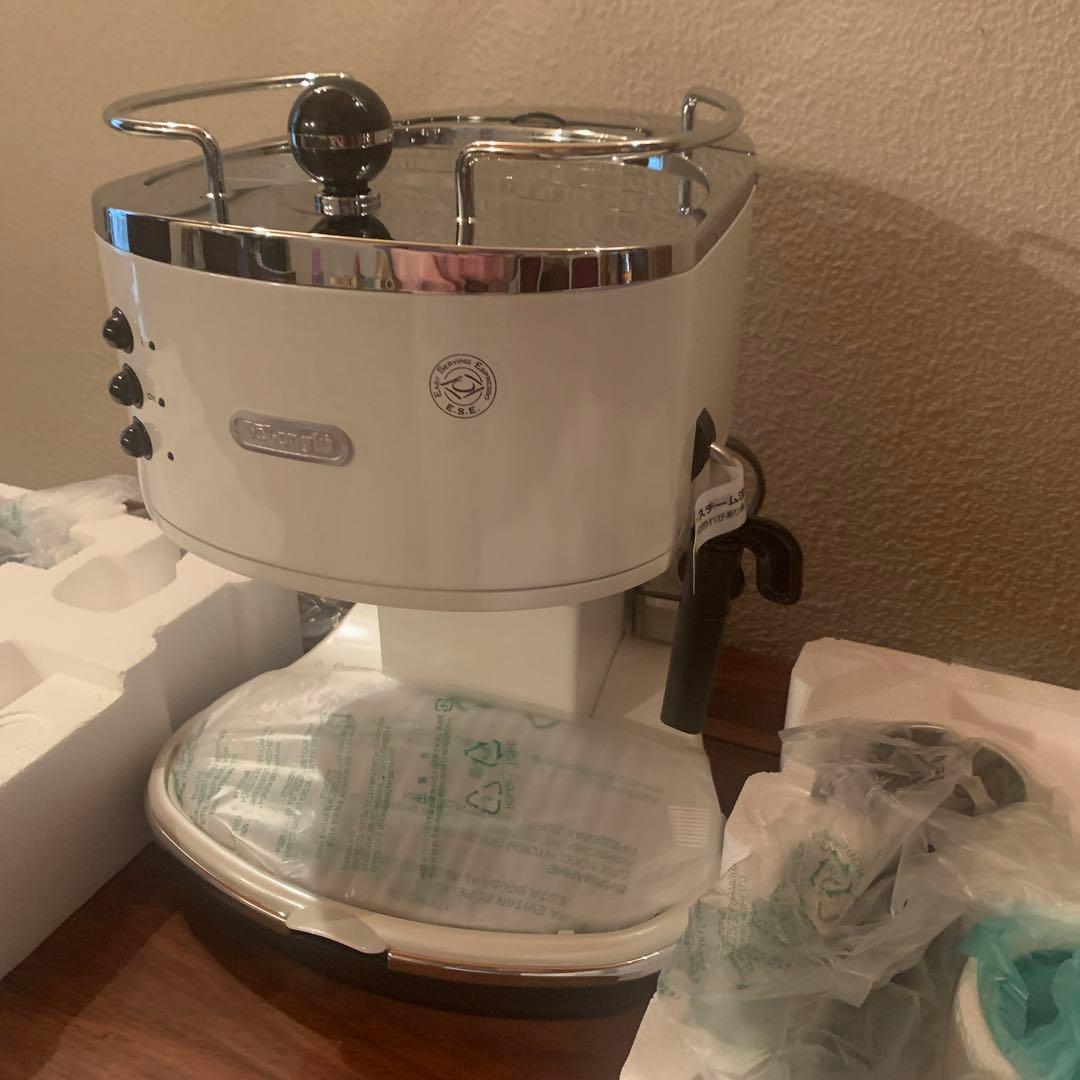 【未使用】DeLonghi icona エスプレッソ・カプチーノメーカー　白
