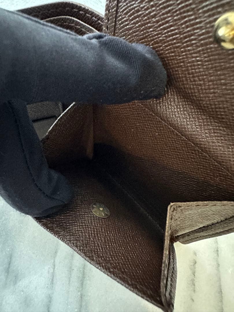 ルイヴィトン マルコ ダミエ 二つ折り財布 美品