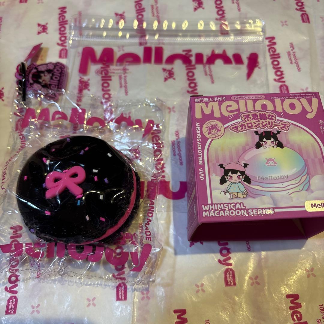 k*z様 貴重 Mellojoy スクイーズ マカロンシリーズ 闇のリボン メロ