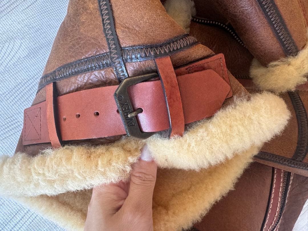 値下‼️アヴィレックス 牛革ジャケット