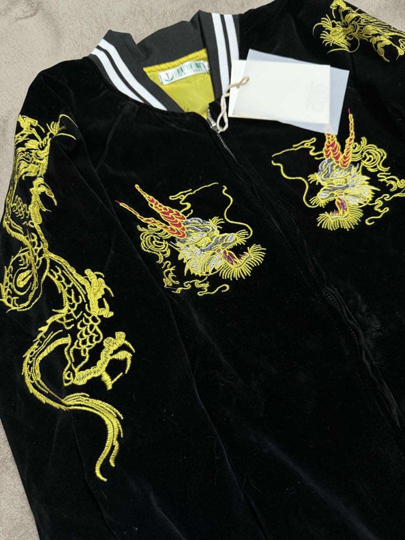 未使用 MOON EYES 別珍 龍日本 スカジャン unisex 美品 限定