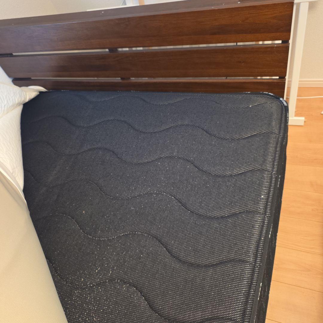 スプリングマットレス ダブル ブラック