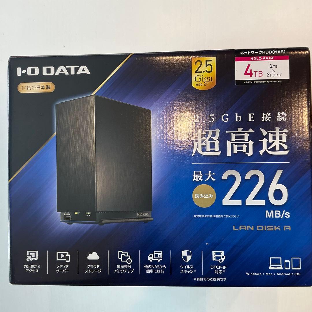 NAS I-O DATA 4TB HDL2-AAX4 ネットワークHDD